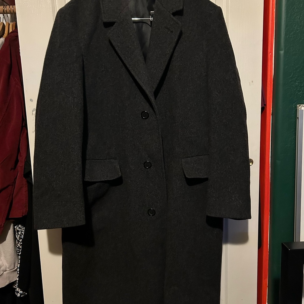 London Fog Dark Gray Men’s Trench Coat (M)